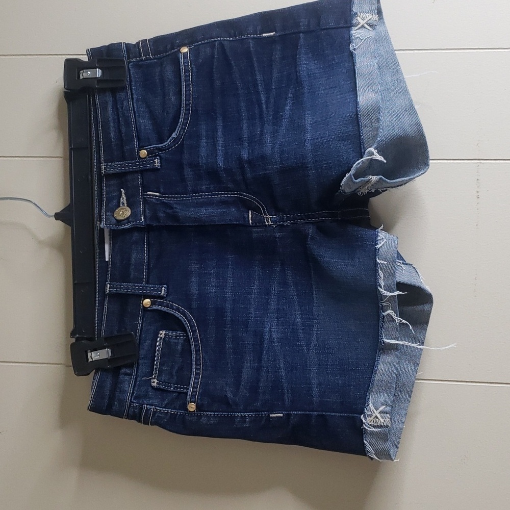 Kasil Workshop Modern Vintage Dark Wash Jean Rolled Shorts